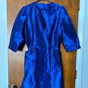 Shiny Royal Blue Women’s Robe